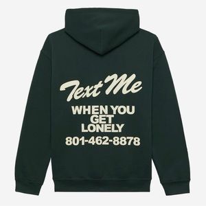 LONELY GHOST “TEXT ME WHEN YOU GET LONELY” HOODIE